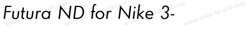 Futura ND for Nike 3字体转换